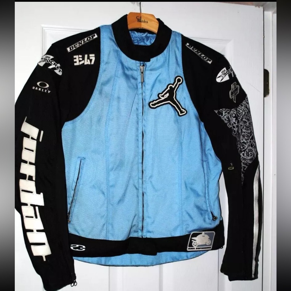 JORDAN MOTORSPORT TEXTILE MOTORCYCLE JACKET, LADIES, SIZE LARGE, SOME PADS BROKE